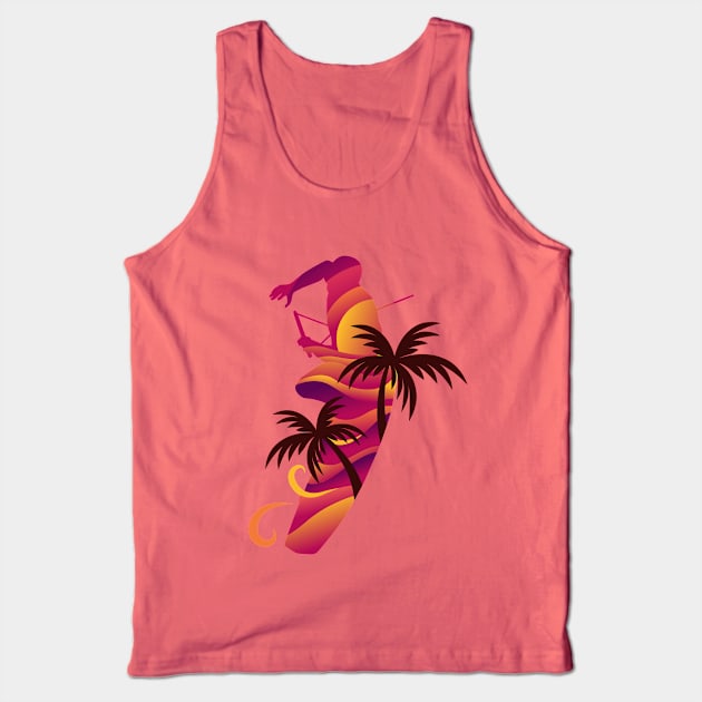 Sunny Wakeboarding Tank Top by RCM Graphix